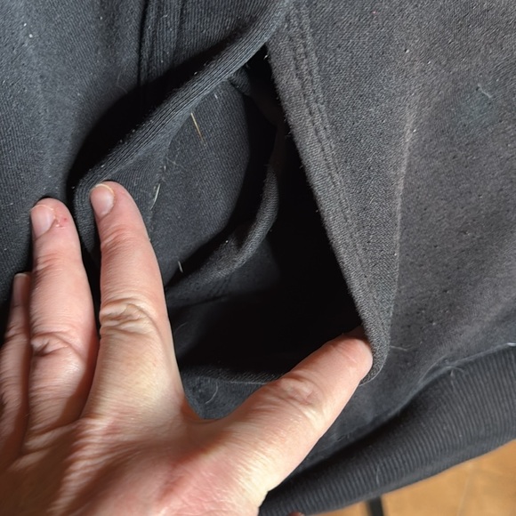 WRANGLER WORKWEAR SHERPA LINED HOODED SWEATSHIRT BLACK SIZE LARGE - Picture 11 of 13